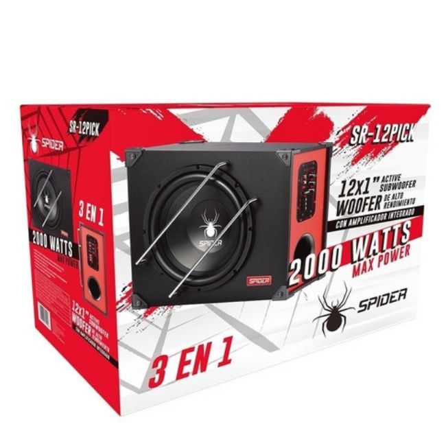 SR-12PICK - SPIDER BAJO ACTIVO 12 + CAJON 200W