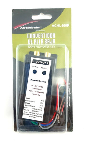 ACHL400R - AUDIOBAHN HI LOW CON REMOTO