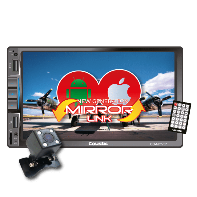 CO-2800 - COUSTIC PANTALLA 6.2" INCLUYE CAMARA MIRROR LINK CD BLUETOOTH USB