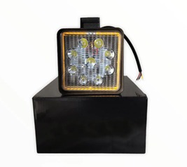 EVO-5004 - EVOLUM FARO CUADRADO 4 9 LEDS DRL AMBAR