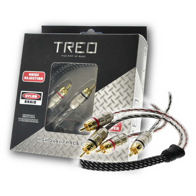 TR-3MRCA - TREO CABLE RCA 100% COBRE 3 METROS