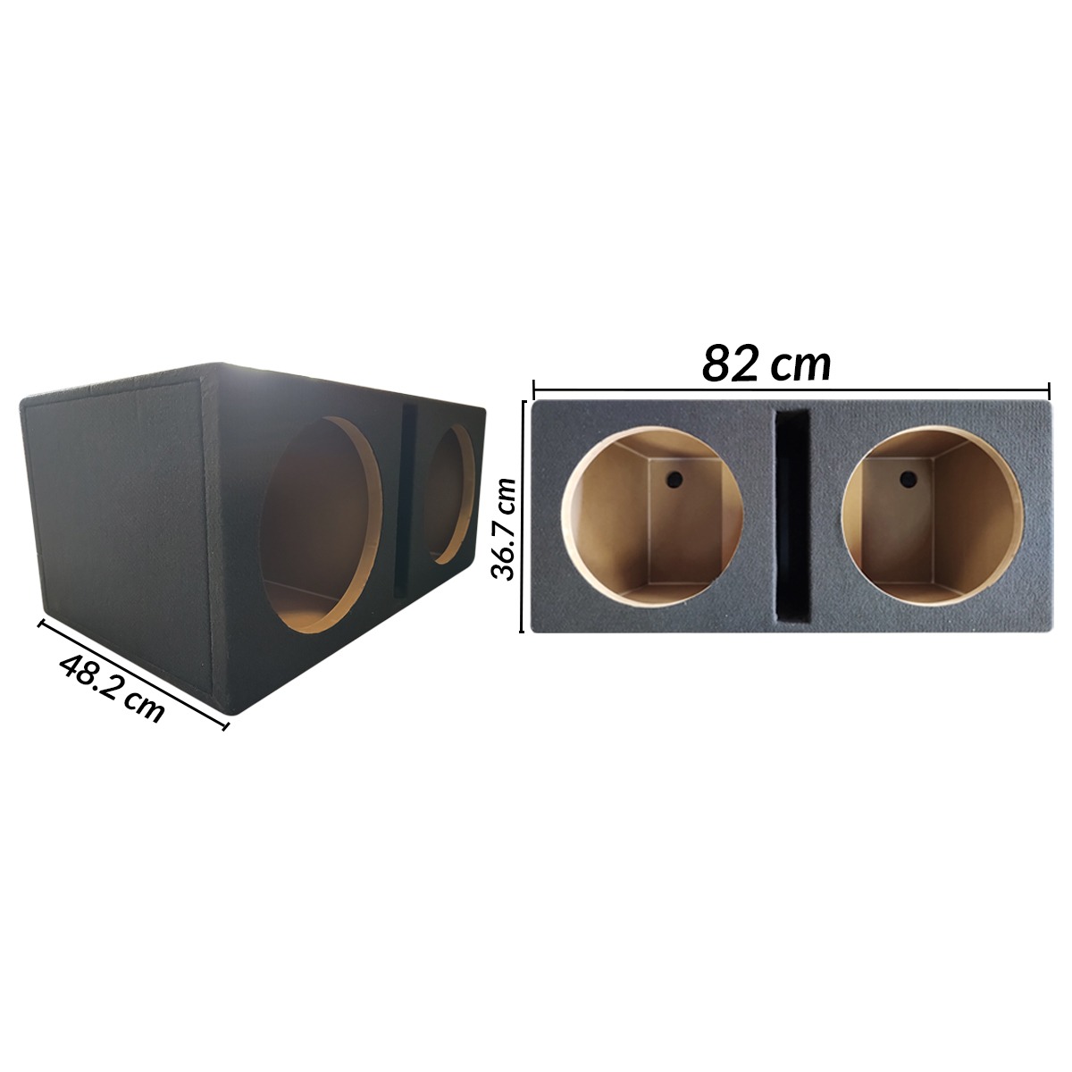 2X12XL - CAJA PARA 2 SUBWOOFER 12" 1000 A 1500 RMS