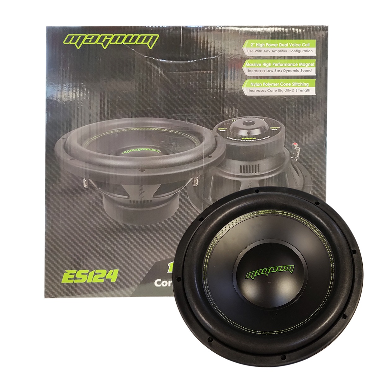 ES124 - MAGNUM SUBWOOFER 12" 600W RMS DUAL 4