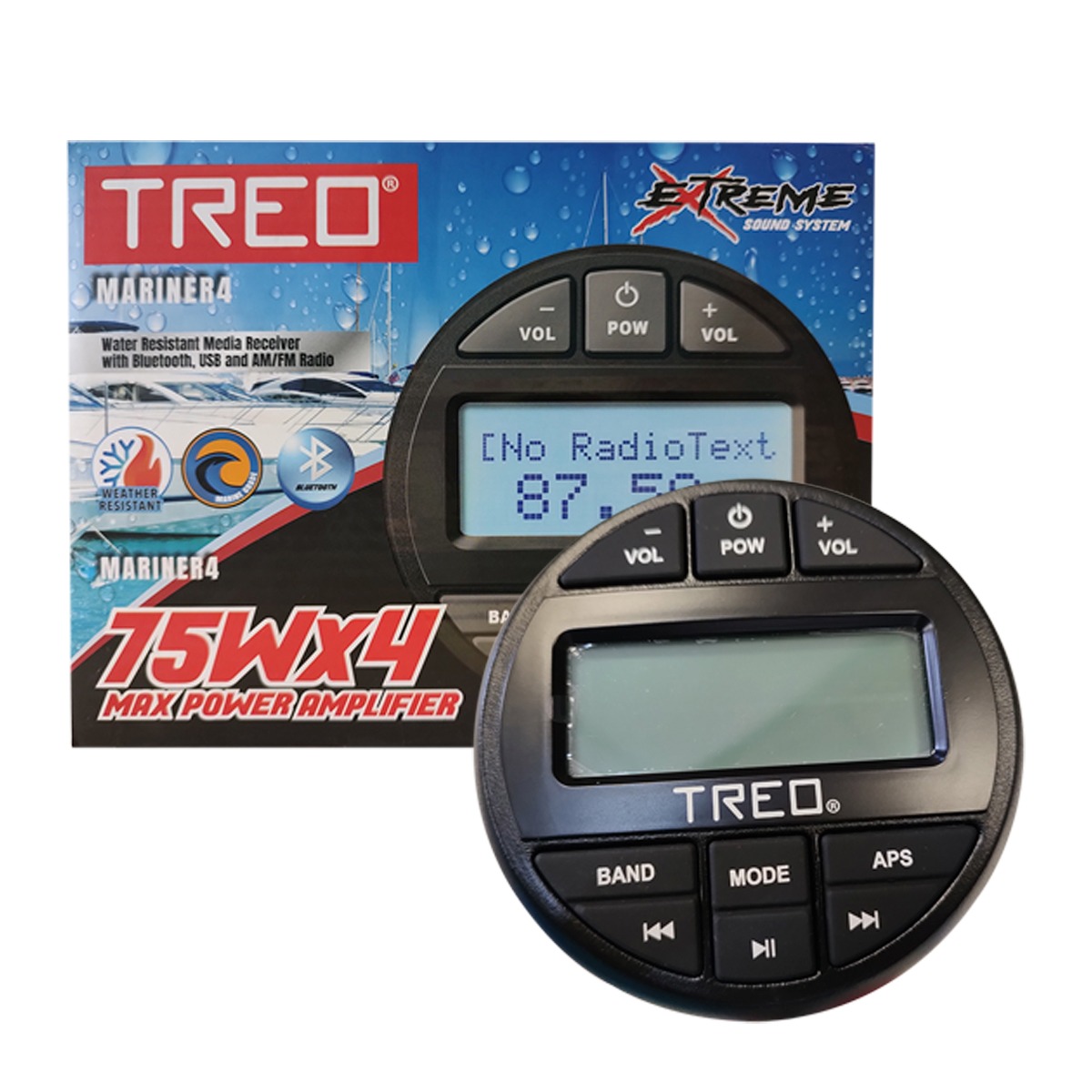 ENSBTRC-SQ - ESTÉREO MARINO TRANSMISOR BLUETOOTH