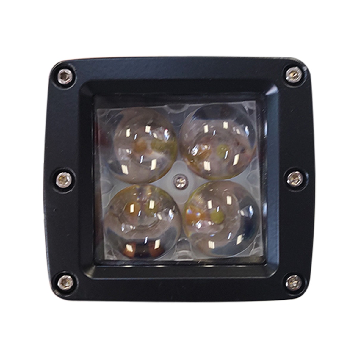 210348-WHITE - IMLOYA FARO LED 4" DRL LUZ BLANCA CON ESTROBO BLANCO CUADRADO
