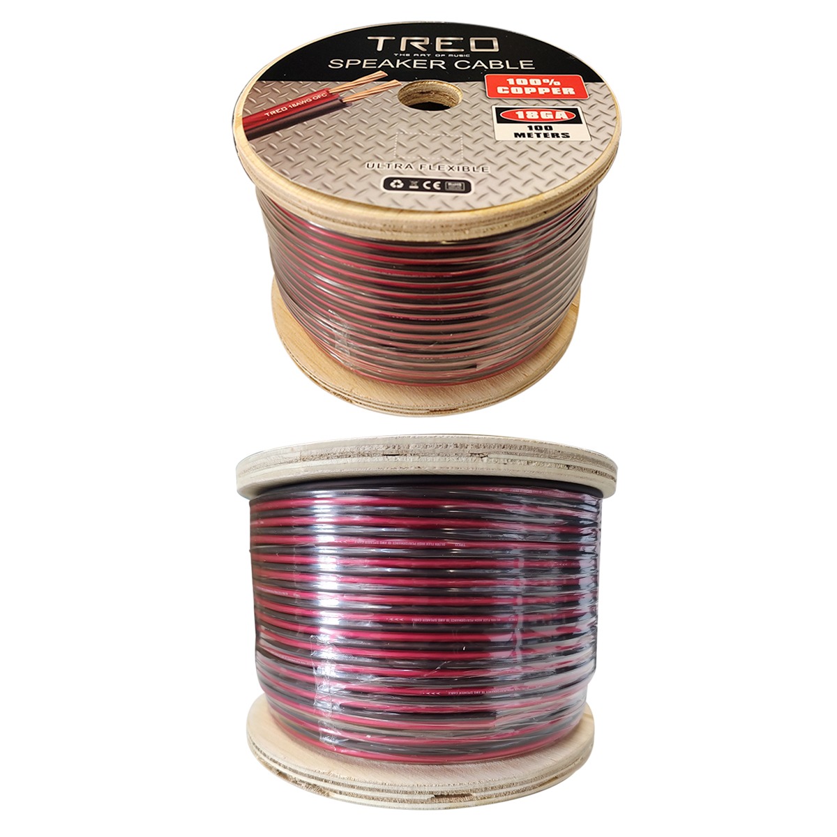TR-RC18200 - TREO ROLLO CABLE CAL 18 COBRE 200 METROS