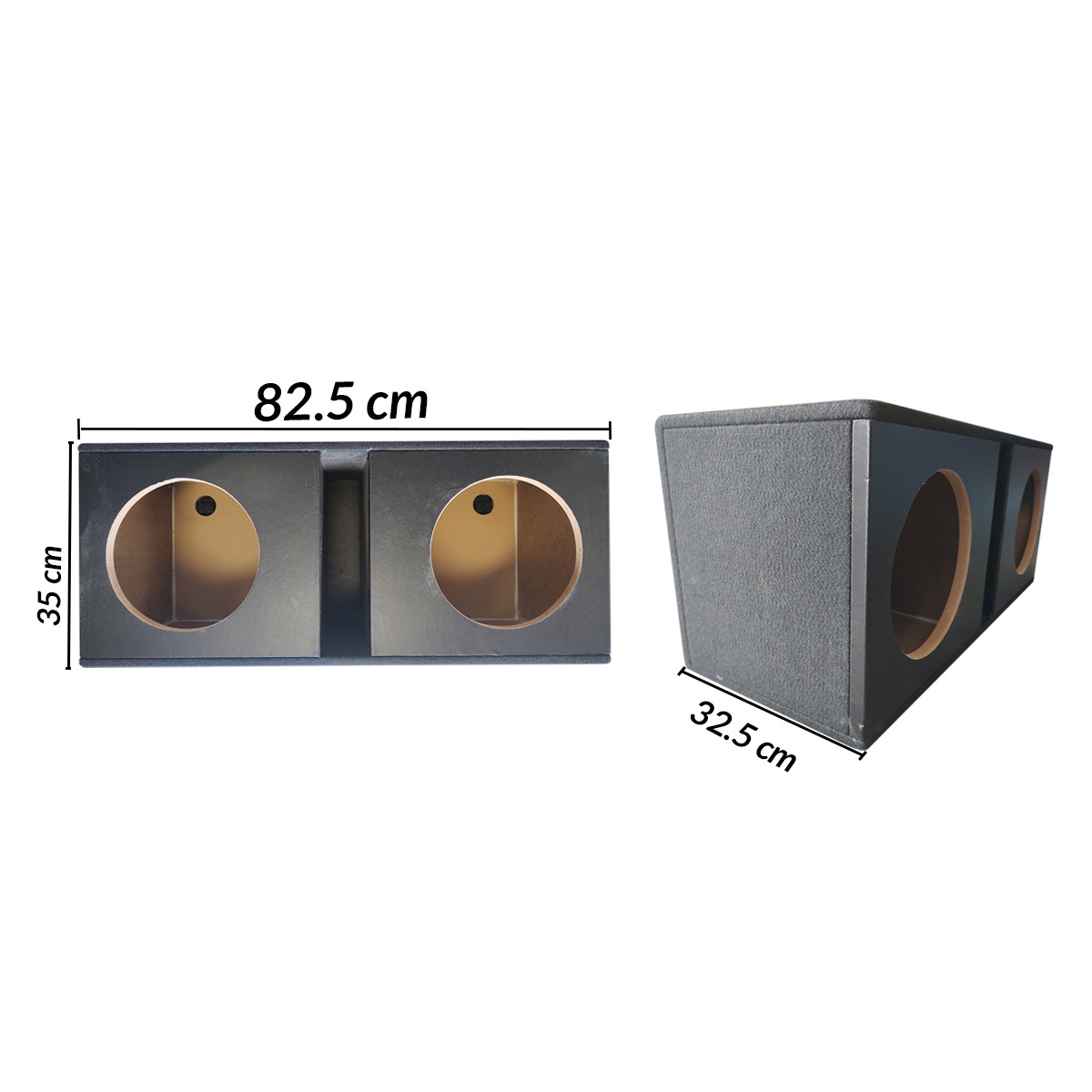 2X10MD - CAJA PARA 2 SUBWOOFER 10"