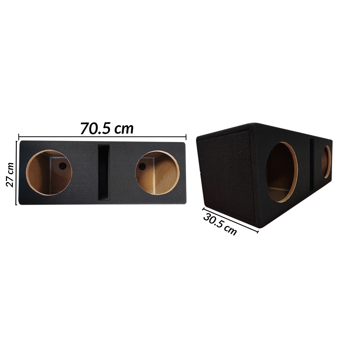 2X8MD - CAJA PARA 2 SUBWOOFER 8"