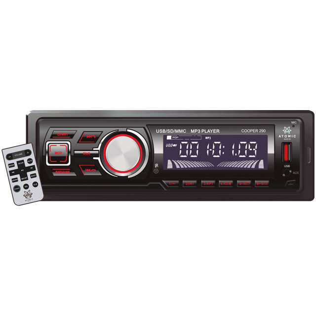 COOPER290 - ATOMIC ESTEREO 1 DIN MP3 USB SD AUX BT