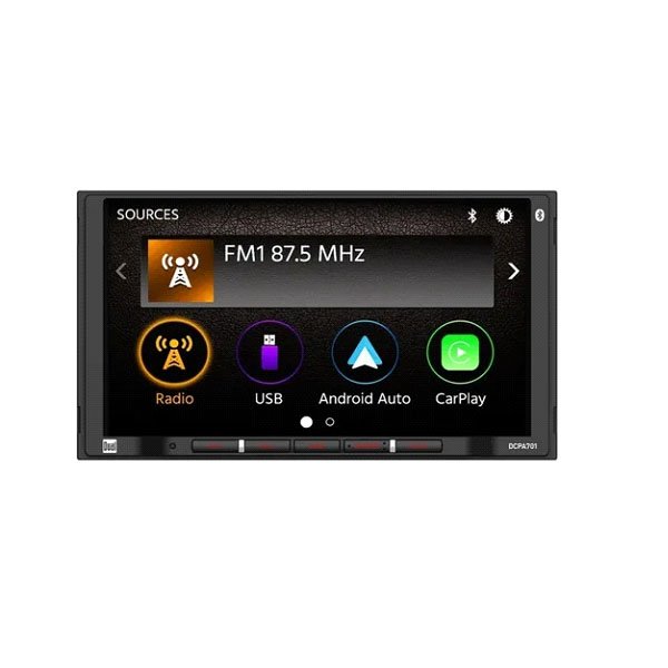 RKS-A711AC - ROCK SERIES ESTEREO 2 DIN DE 7" MULTIMEDIA CARPLAY ANDROID AUTO CON CAMARA DE REVERSA
