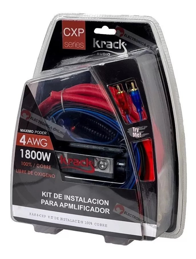KAK4-CXP - KRACK KIT DE INSTALACION CALIBRE 4 100% COBRE