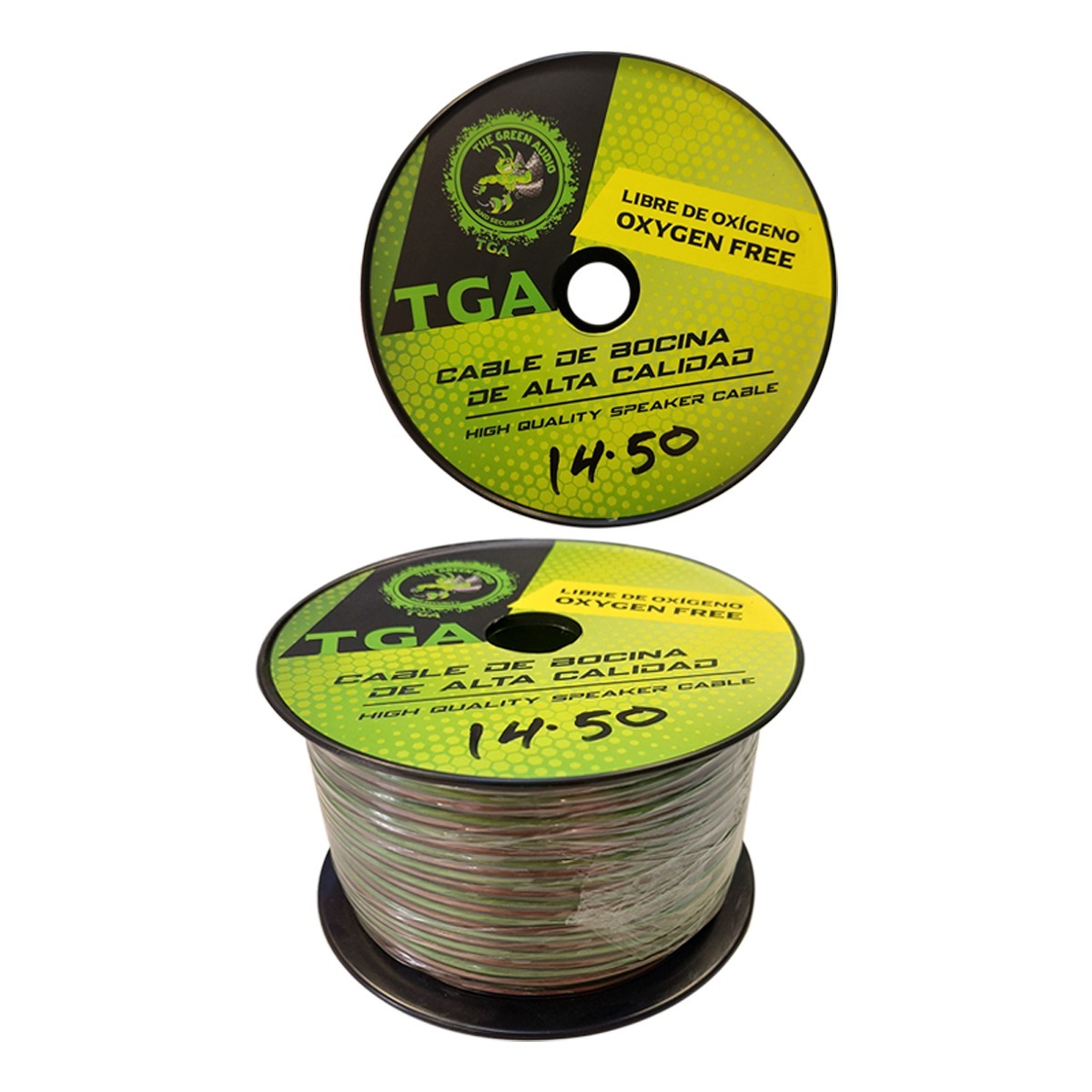 GA-14.50 - GREEN AUDIO ROLLO DE CABLE PARA BOCINA CALIBRE 14 DE 50 METROS