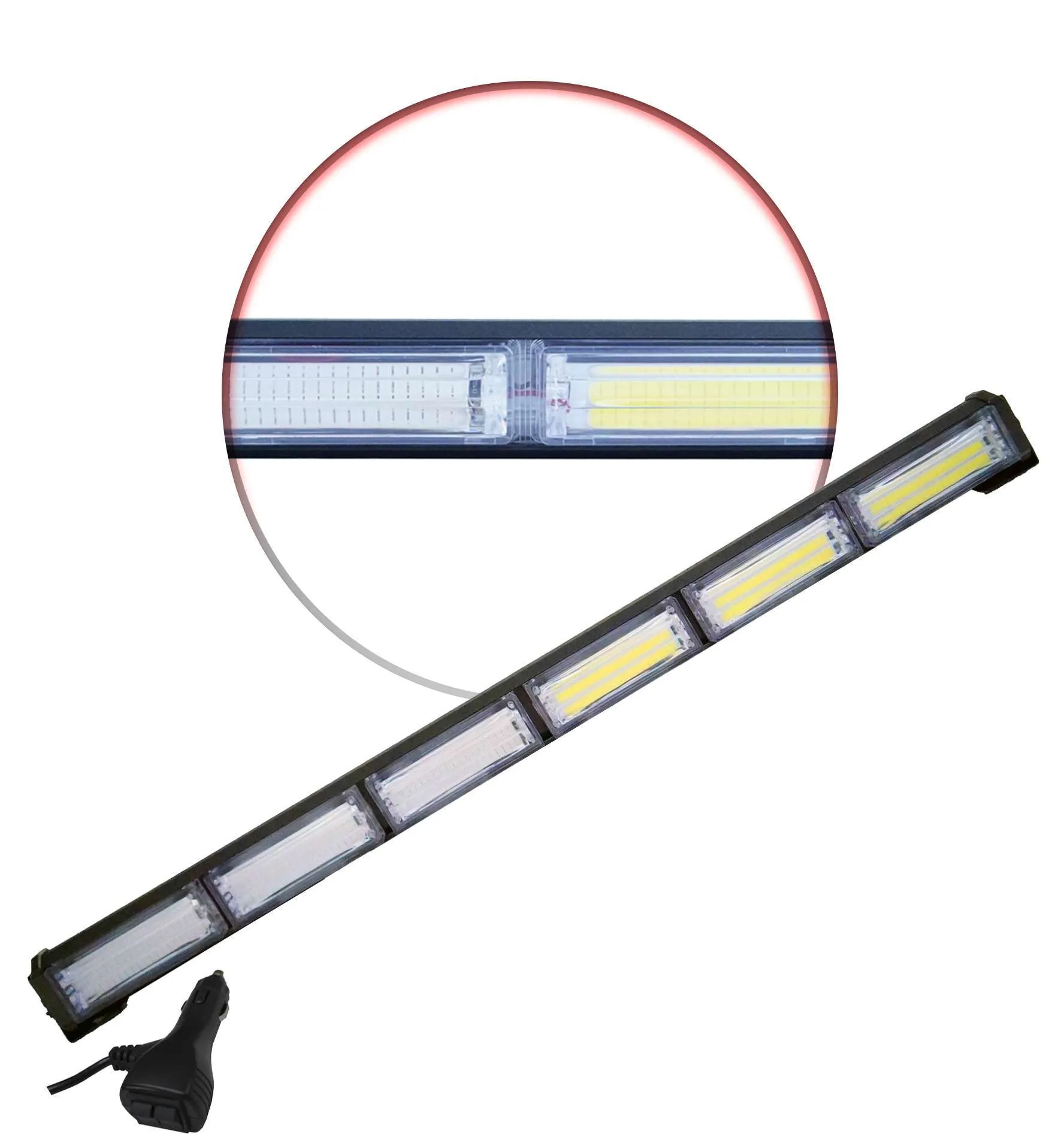 GBL-0065 - IMLOYA BARRA LED 6 PANELES ROJO/BLANCO 26"