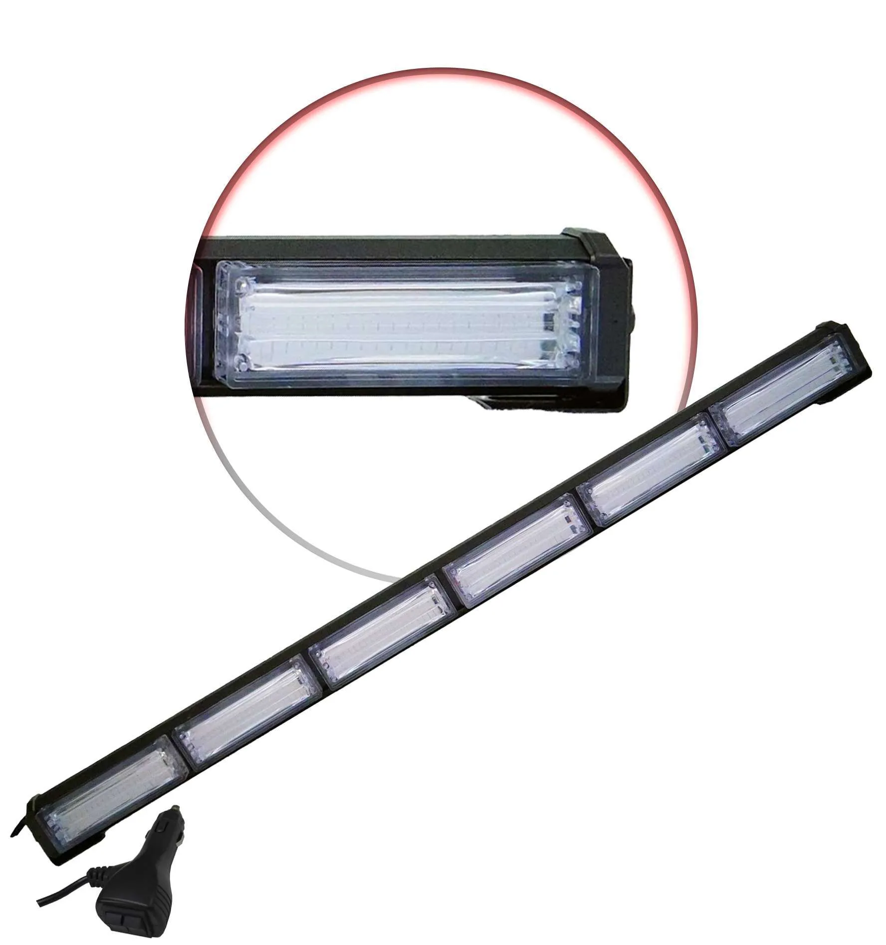 GBL-0066 - IMLOYA BARRA LED 6 PANELES AZUL/ROJO 26"