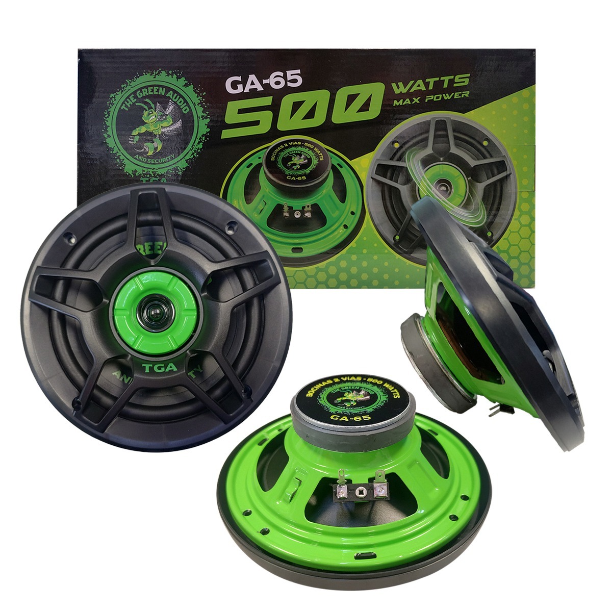 TGA-658 - GREEN AUDIO PAR BOCINAS 6.5" 400W MAX 2 VIAS