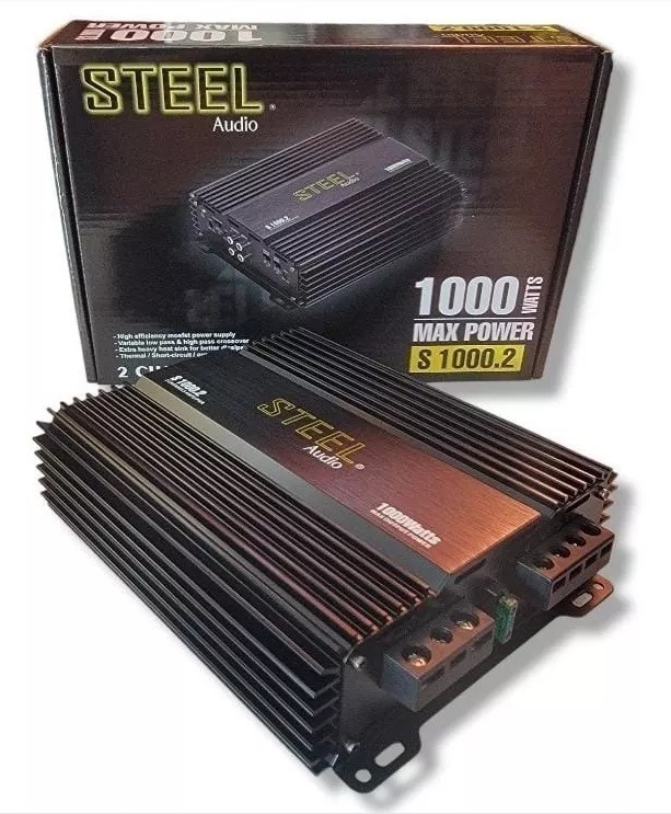 S1000.2 - STEEL AUDIO AMPLIFICADOR 2 CANALES 1000W