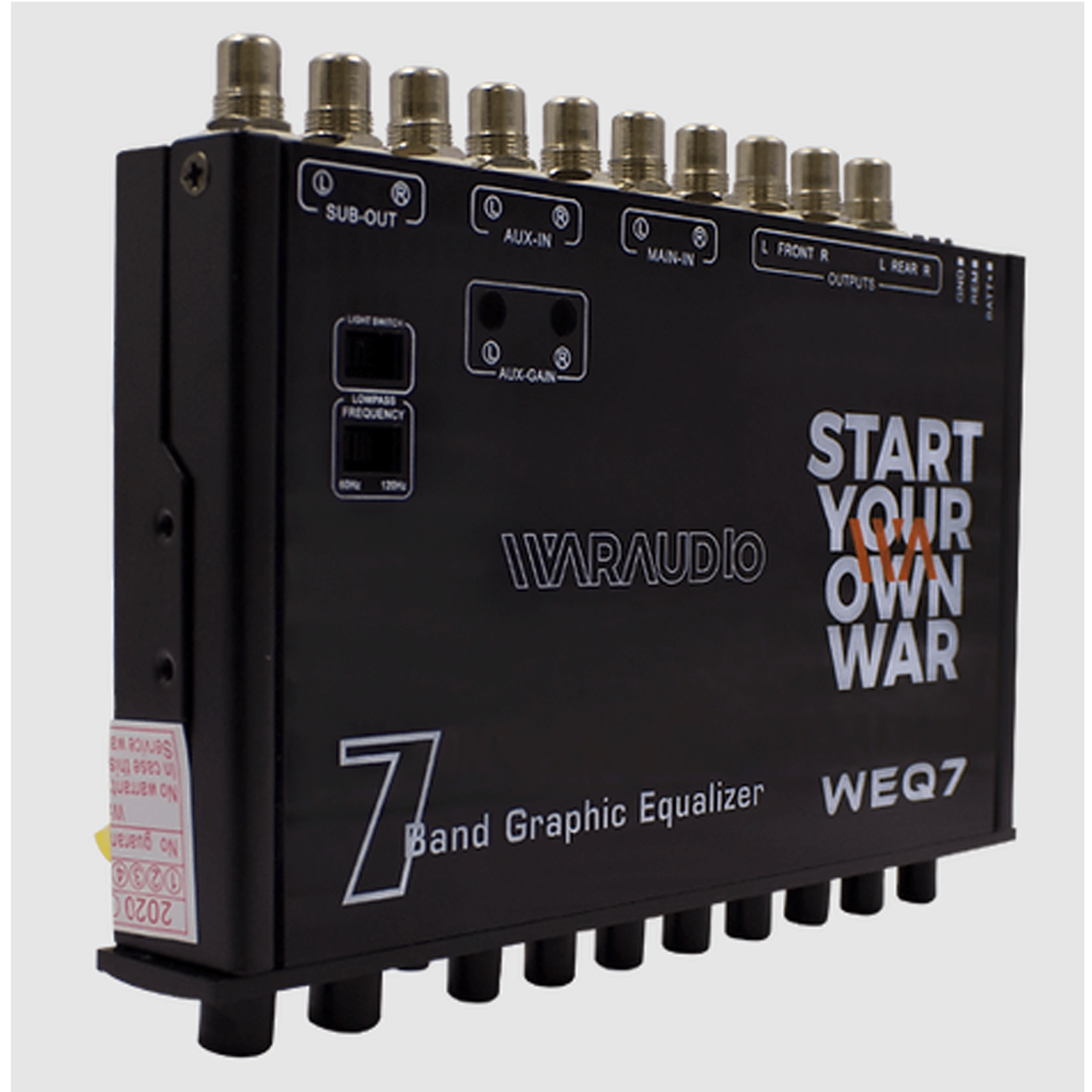 WEQ7 - WAR AUDIO ECUALIZADOR DE 7 BANDAS