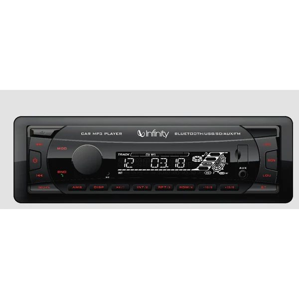 ALPHA100 - INFINITY ESTÉREO 1 DIN BLUETOOTH USB SD 4x50W