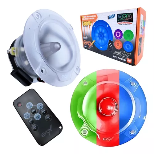 EVX-TWRGB4 - EVOX PAR TWEETER TROMPETA RGB 4" 500W MAX 4 OHMS