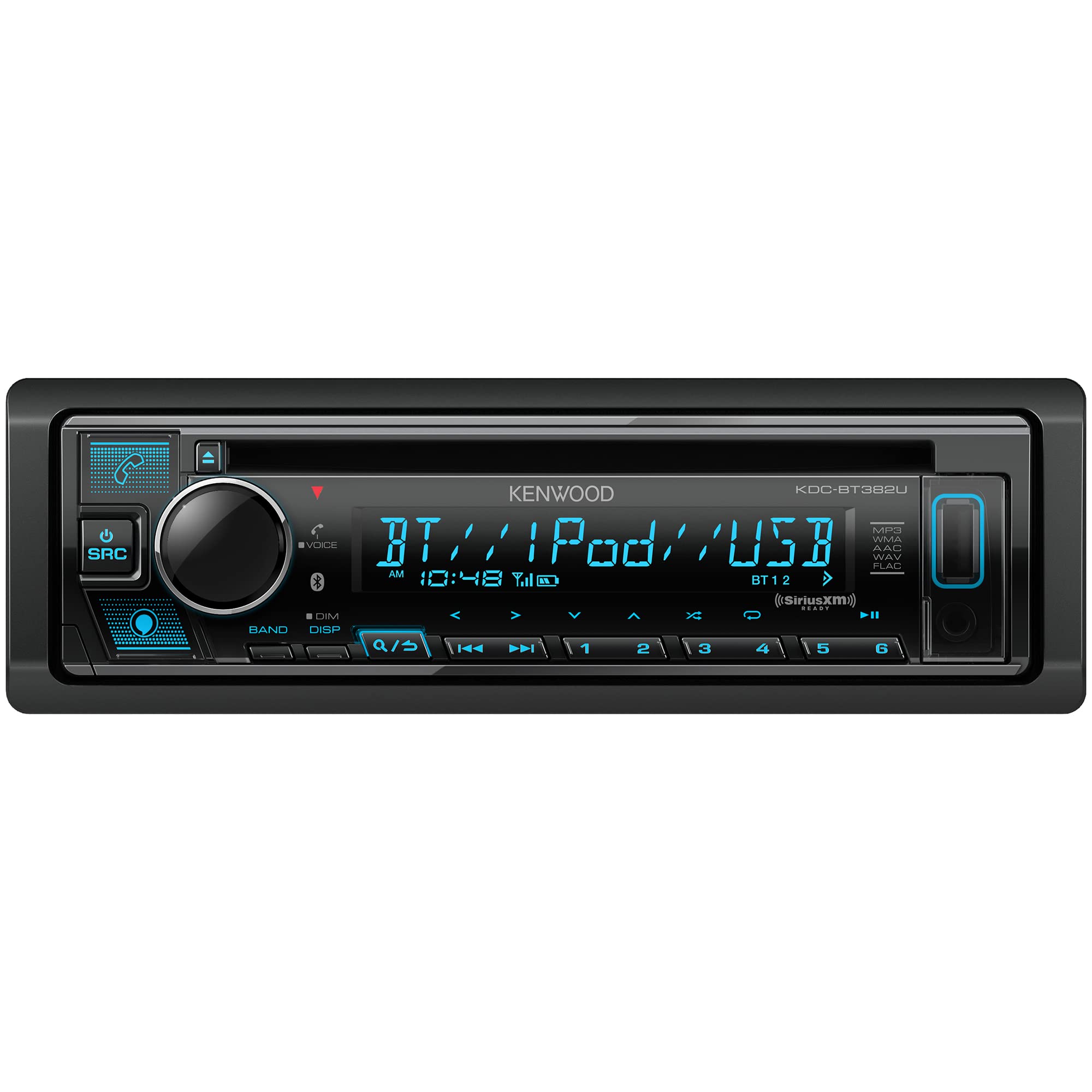 KDC-BT282U - KENWOOD ESTÉREO 1 DIN BLUETOOTH USB CD