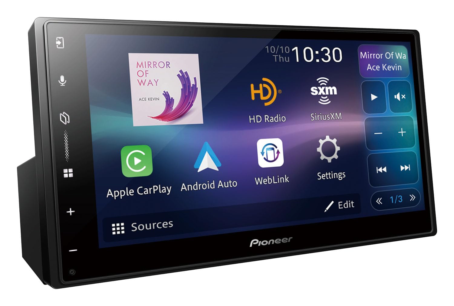 DMH-2000NEX - PIONEER PANTALLA 6.8" 1 DIN CARPLAY ANDROID AUTO