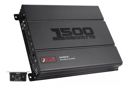 OA1500.1D - OKUR AMPLIFICADOR OKUR 1 CANAL CLASE D 1500W 1/OHM