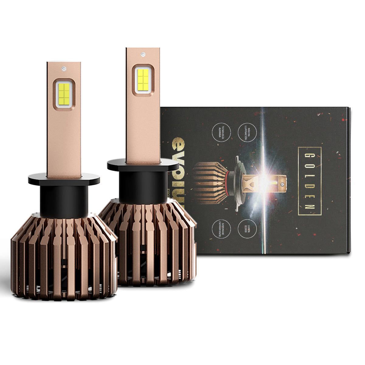 P21H1 - EVOLUM LED H1 GOLDEN 22000 LM CHIP CSP CANBUS
