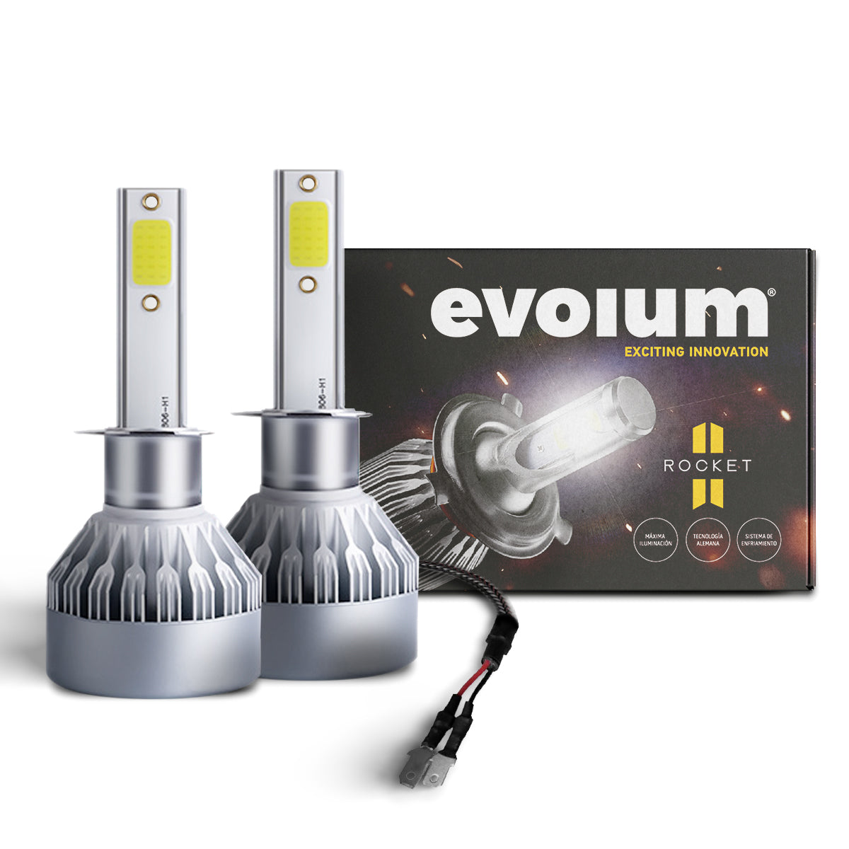 R1H1 - EVOLUM LED H1 ROCKET 8500 LM 6500K CHIP COB CANBUS