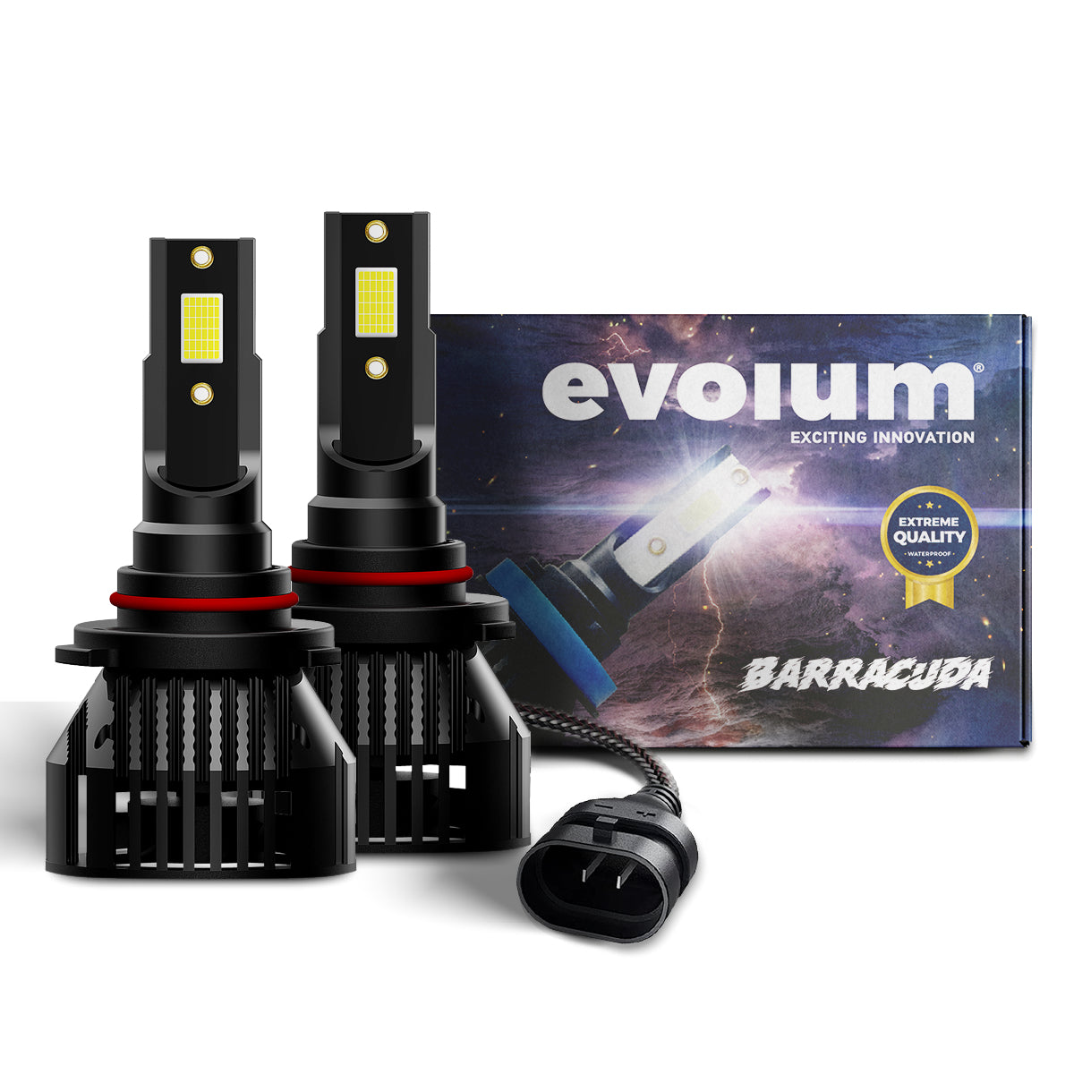 B59006 - EVOLUM LED 9006 BARRACUDA 11000 LM 6500K CHIP COB CANBUS