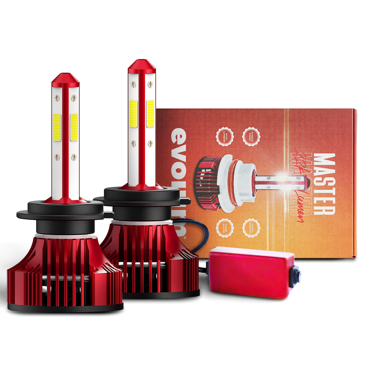 F4H7 - EVOLUM LED H7 MASTER 22000 LM 6500K CHIP COB CANBUS