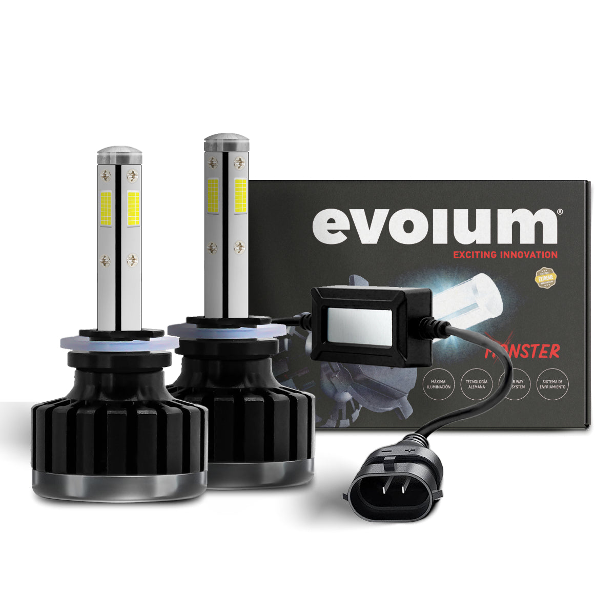 M4880 - EVOLUM LED 880 MONSTER 12500 LM 6500K CHIP COB CANBUS