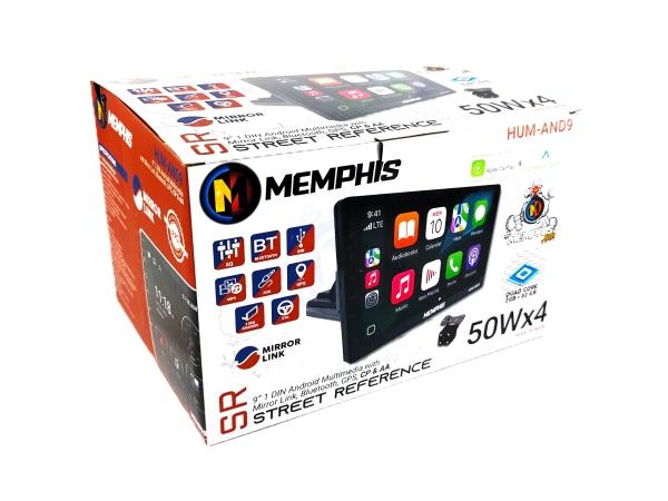HUM-AND9 - MEMPHIS PANTALLA 9” CARPLAY ANDROID AUTO INALÁMBRICOS