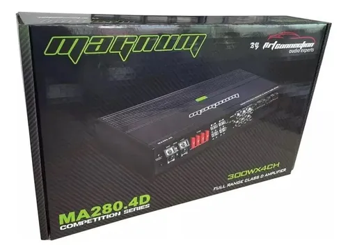 MA280.4 - MAGNUM AMPLIFICADOR 4 CANALES 300W x4