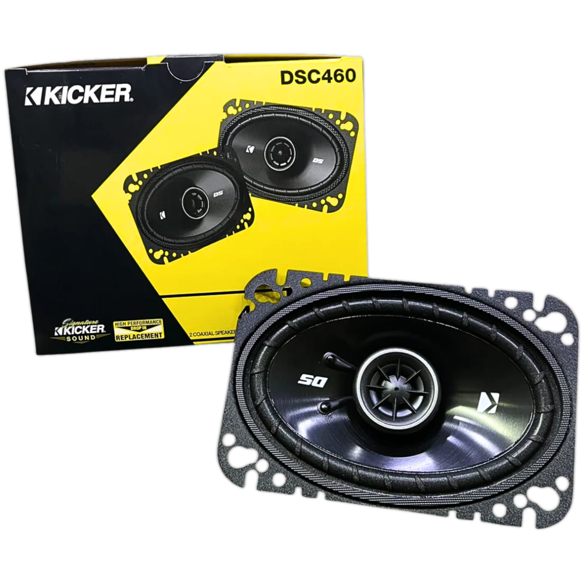 DSC460 - KICKER PAR DE BOCINAS 4X6” 2 VÍAS 120W 4 OHMS