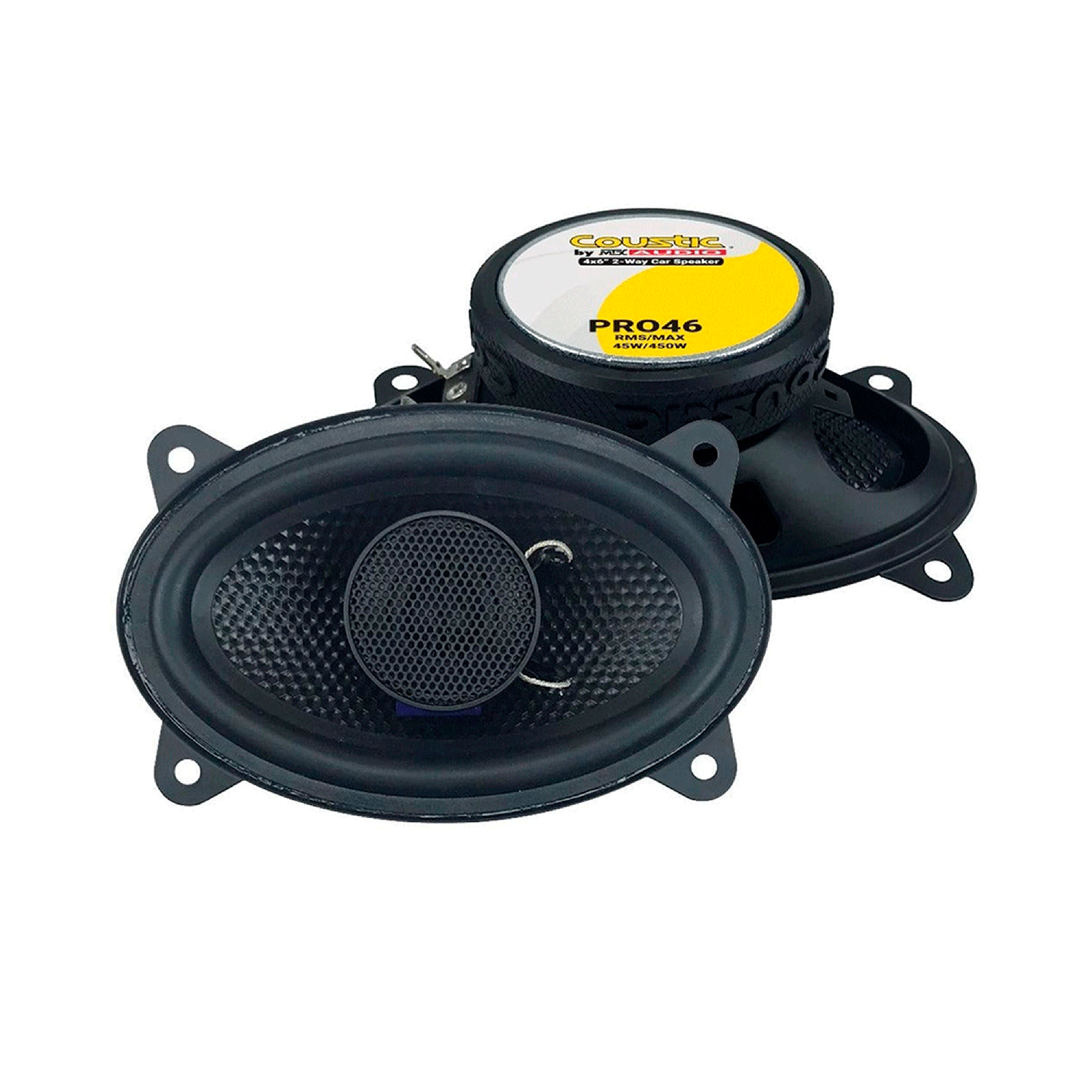 PRO46 - COUSTIC PAR DE BOCINAS 4X6" 2 VIAS 420W MAX