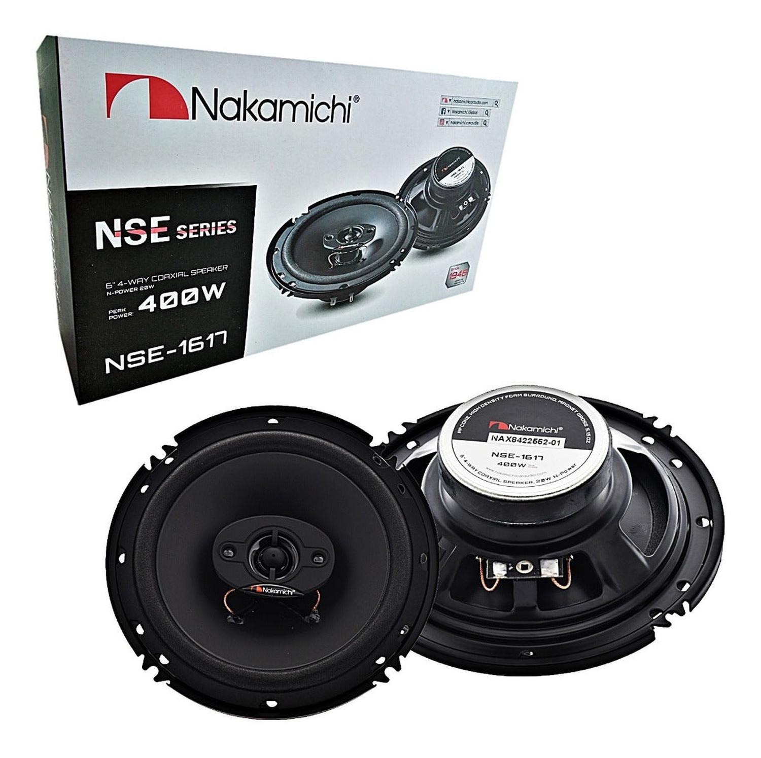 NSE1617 - NAKAMICHI PAR DE BOCINAS 6.5" 4 VIAS 400W MAX