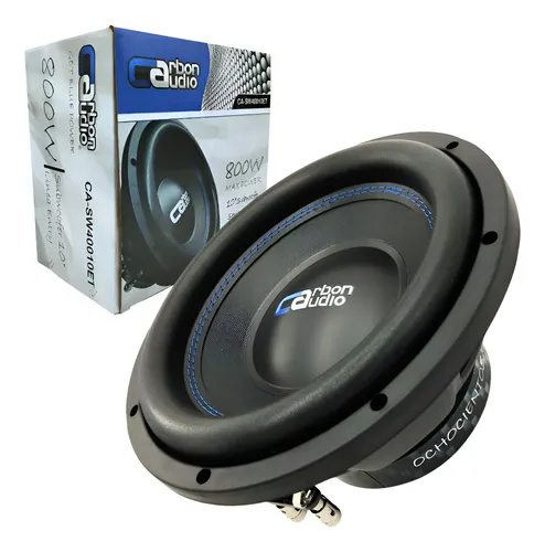 CA-SW40010ET - CARBON AUDIO SUBWOOFER 10" 800W MAX DUAL 4 OHMS