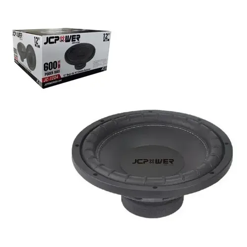 JC-12D4 - JC POWER SUBWOOFER 12" 600W MAX DUAL 4 OHMS