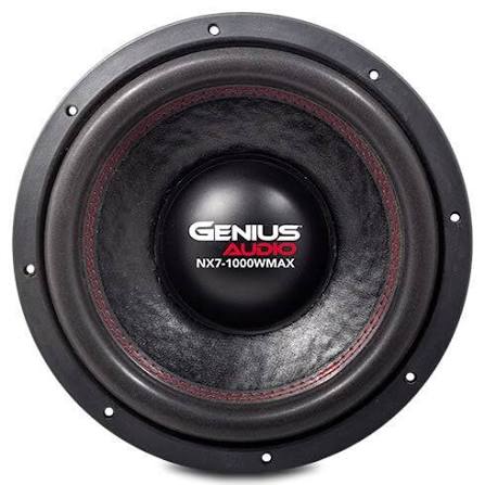 NX7-12D2 - GENIUS SUBWOOFER 12" 1000W MAX 500W RMS DOBLE BOBINA 2OHMS