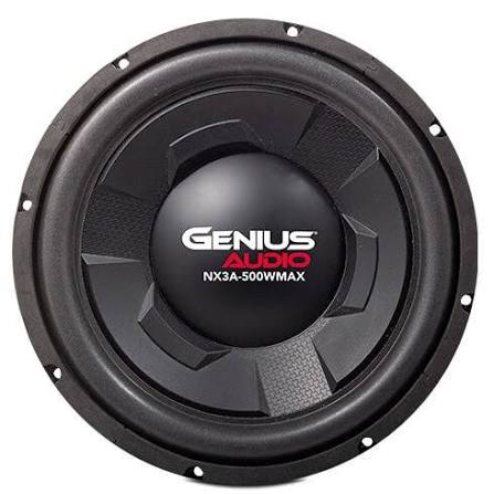 NX3A-12D2 - GENIUS SUBWOOFER 12" 500W MAX 250W RMS DOBLE BOBINA 2OHMS