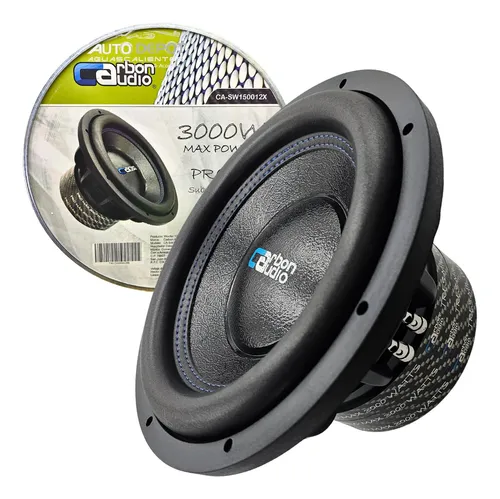 CA-SW150012X - CARBÓN AUDIO SUBWOOFER 12” 1500W RMS TRIPLE IMÁN