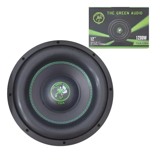 TGA-12D4 - GREEN AUDIO SUBWOOFER DE 12" 1200W MAX 600W RMS 4 OHMS