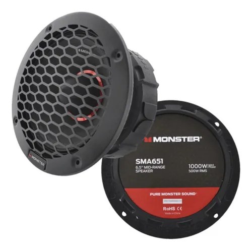 SMA651 - MONSTER MEDIO RANGO 6.5" 1000W MAX 500W RMS