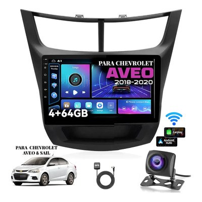 PANTALLA ANDROID 9" PARA CHEVROLET AVEO 2018-22 CON APPLE CARPLAY & ANDROID AUTO INALAMBRICOS (sin mandos)