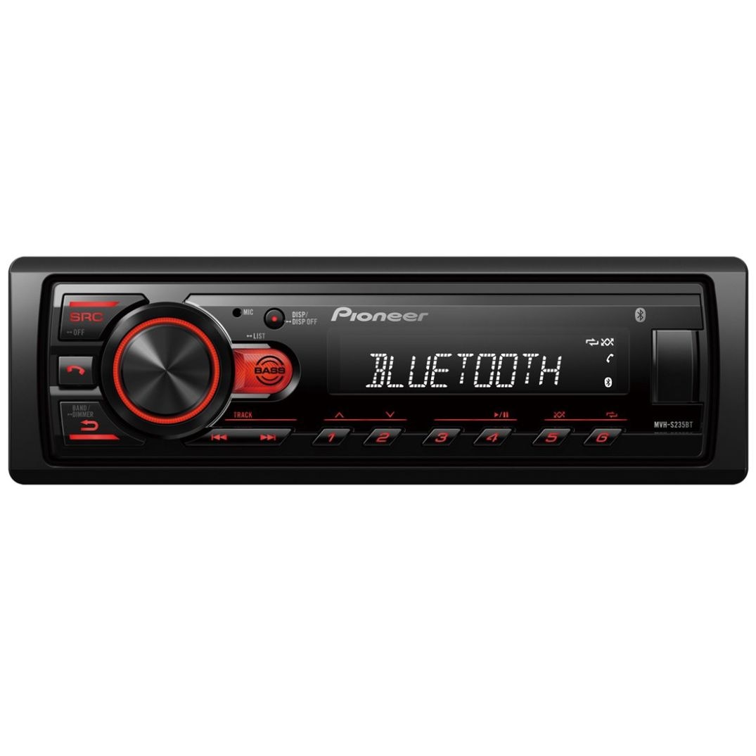 MVH S235BT - PIONEER ESTEREO 1 DIN BLUETOOTH USB AUX