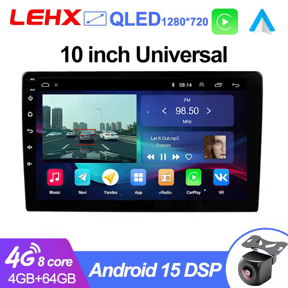 LEHX-7060W - PANTALLA 7" CARPLAY Y ANDROID AUTO INALAMBRICOS