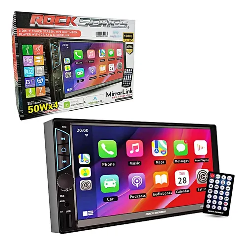 RKS-700AC - ROCK SERIES 2 DIN 7" CARPLAY ANDROID AUTO