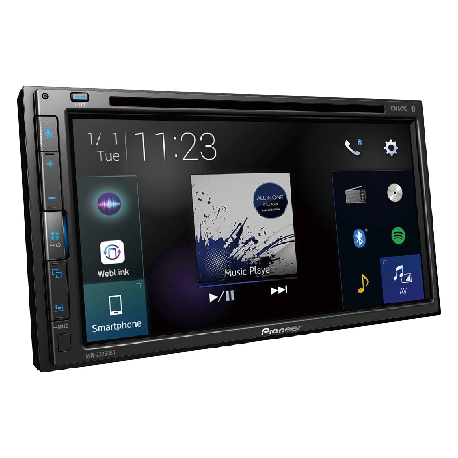 AVH-Z5250BT - PIONEER ESTEREO 2 DIN DE 7" CARPLAY ANDROID CON MECANISMO DE DISCO
