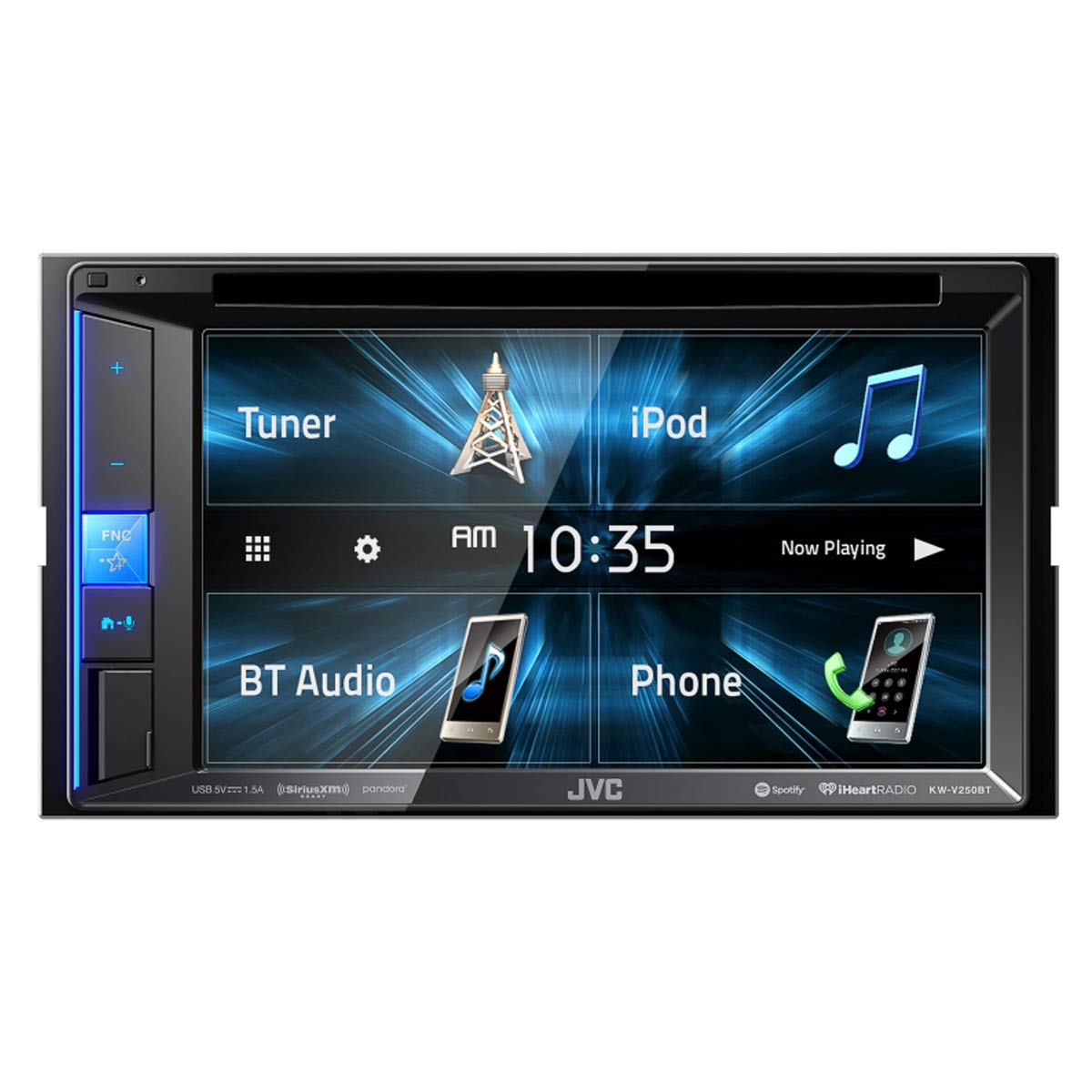 KW-V250BT - JVC ESTEREO 2 DIN BLUETOOTH USB AUX CON REPRODUCTOR DVD