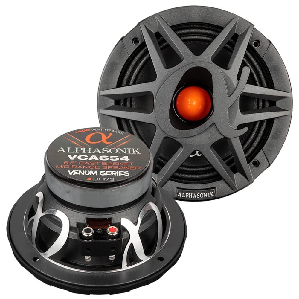 VCA654 - ALPHASONIK PAR DE MEDIOS RANGOS 6.5" 350W RMS 4 OHM